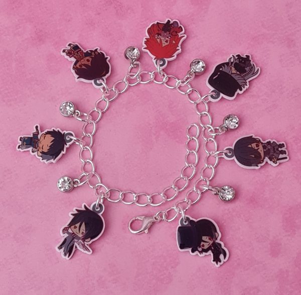 Black Butler Character Charm Bracelet