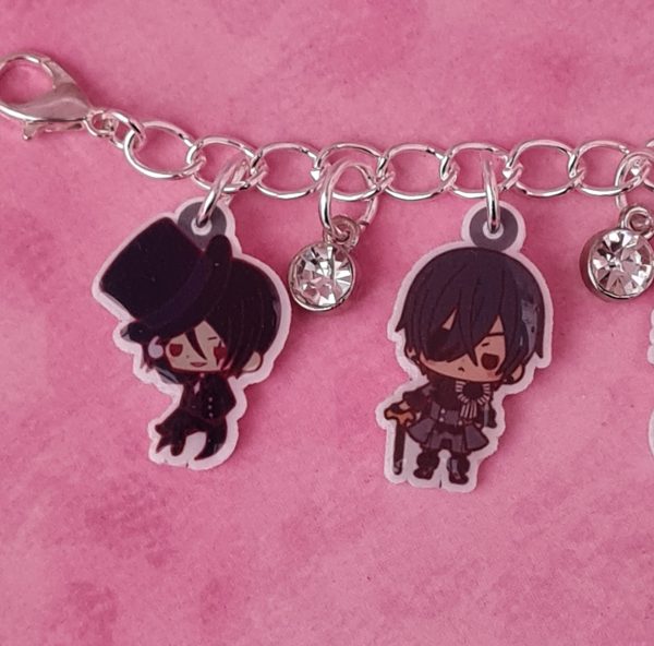 Black Butler Character Charm Bracelet - Image 3